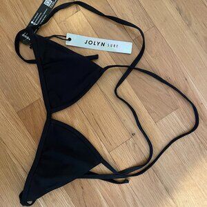 Jolyn Lily bikini top Medium, never worn, black